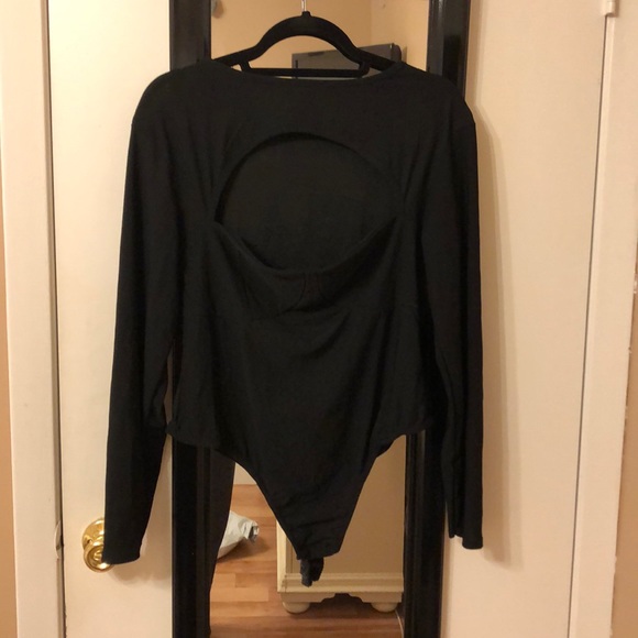 Tops - Black peephole body suit